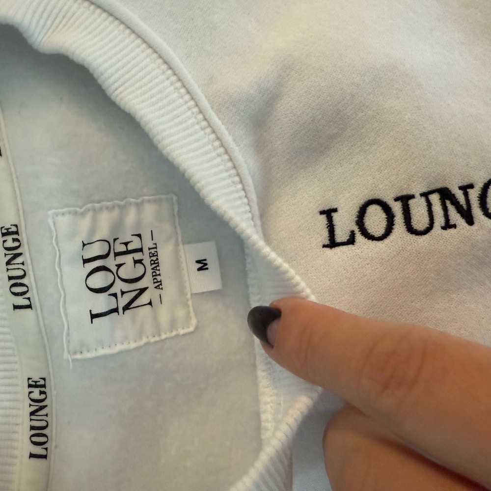 White Lounge sweatshirt - Picture 2 of 2